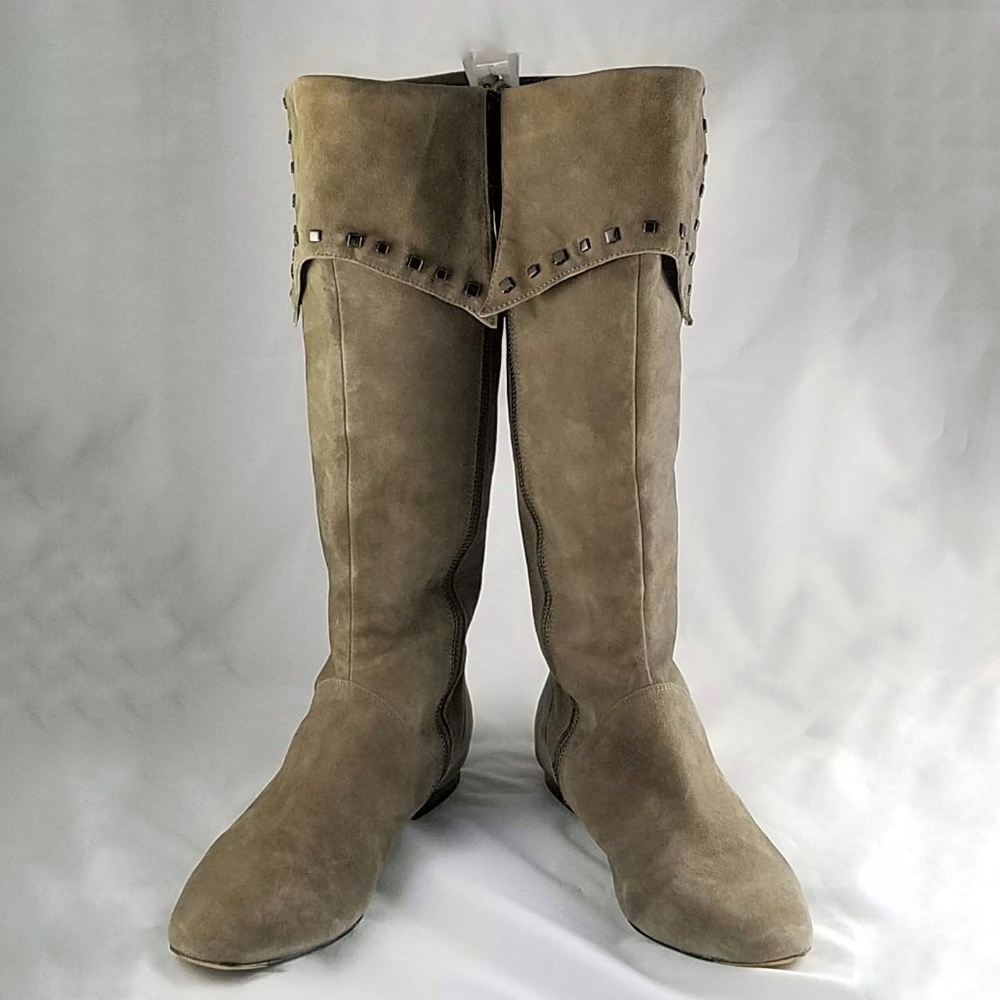 Saks FIfth Avenue Taupe Suede Boots